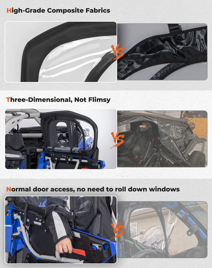 Soft Cab Enclosures with Metal Frame for Can-Am Maverick X3 MAX