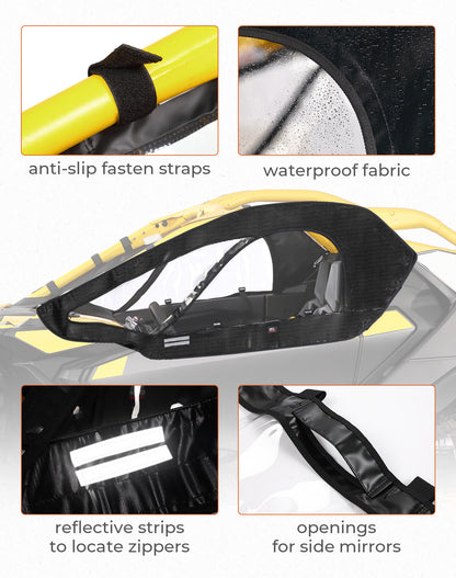 Soft Upper Doors for Can-Am Maverick R 2024