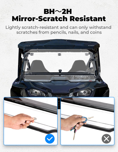 UTV Flip Windshield for Talon 1000R 1000X 1000X-4 2019-2024 - Kemimoto