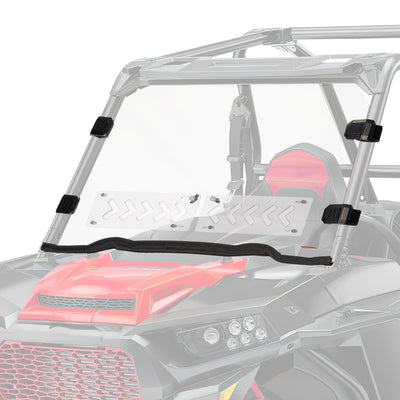 Front Windshield Vented Pre-Installed Rubber Strip for Polaris RZR XP 1000 / RZR 900