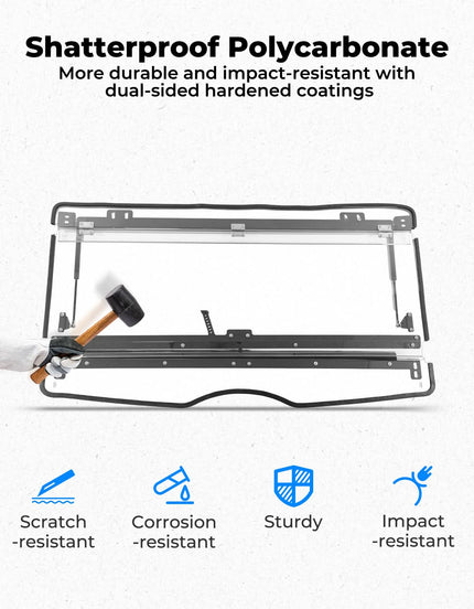 3-in-1 Flip Front Windshield for 2020+ Tracker 800SX