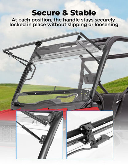3-in-1 Flip Front Windshield for 2020+ Tracker 800SX