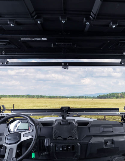 3-IN-1 Flip Windshield for Polaris Ranger XP 900/1000/ Crew XP 1000 2014-2025 - Kemimoto