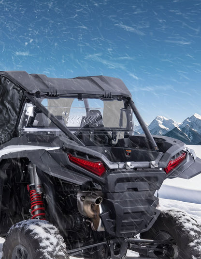 UTV Sliding Vented Clear Rear Windshield for 2024+ Polaris RZR XP 1000 / RZR XP4 1000 - Kemimoto