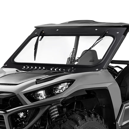 Vented Glass Windshield w/ Wipers for Kawasaki Teryx - Kemimoto