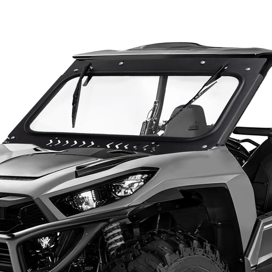 Vented Glass Windshield w/ Wipers for Kawasaki Teryx - Kemimoto