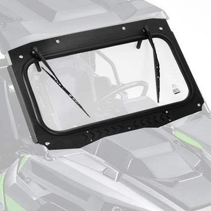 Vented Glass Windshield w/ Wipers for Kawasaki Teryx - Kemimoto