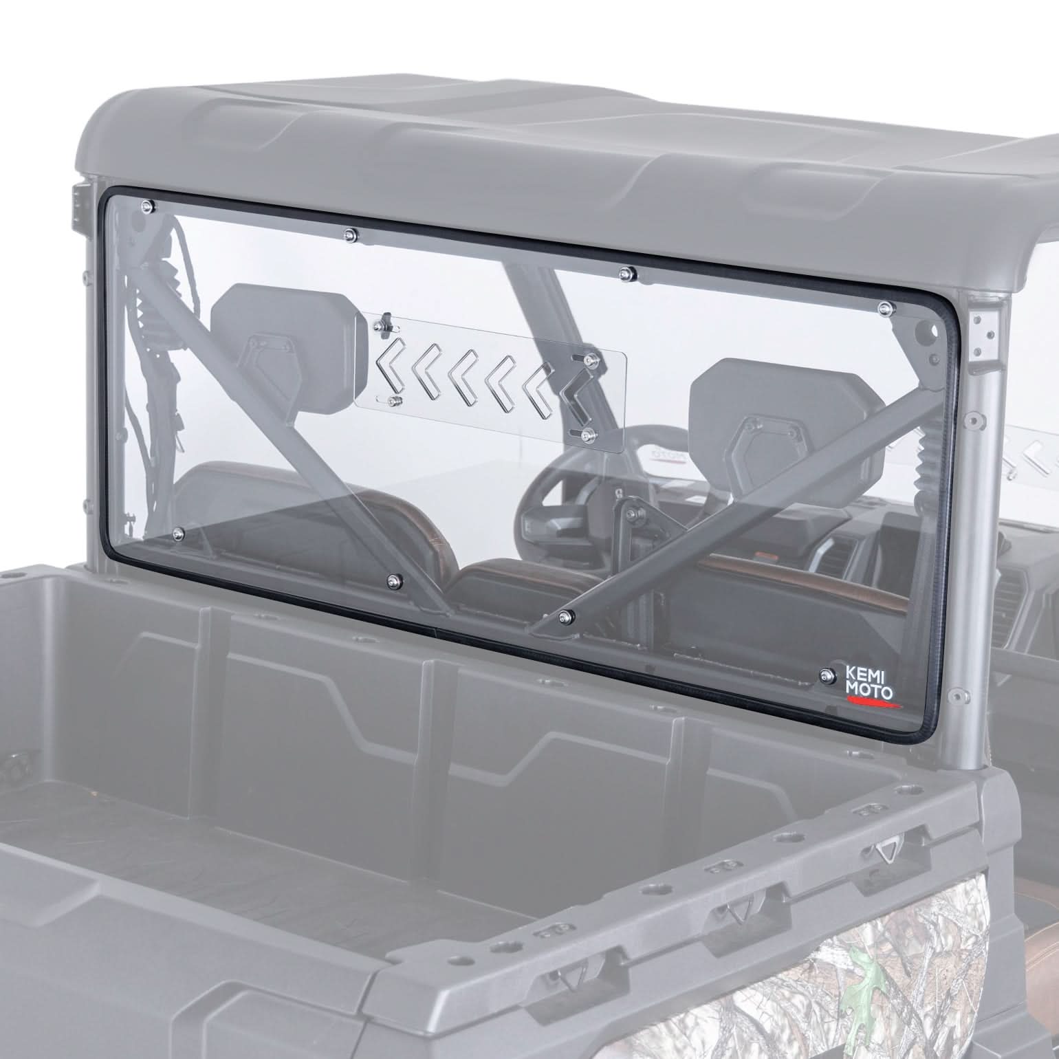 2-in-1 Vented Rear Windshield for CFMOTO UFORCE U10 Pro|XL - Kemimoto