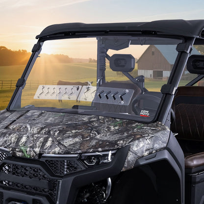 2-in-1 Vented Front Windshield for CFMOTO UFORCE U10 Pro|XL - Kemimoto