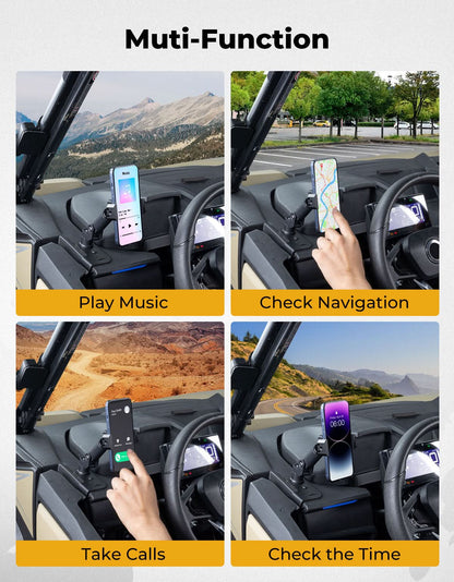 Kemimoto Aluminum Phone Mount for CFMOTO ZForce 950 Sport 2023+