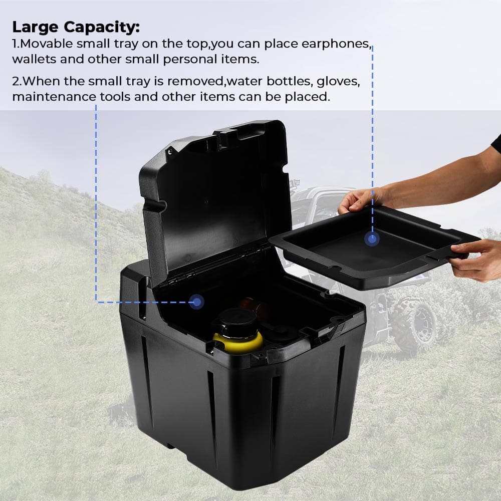 Polaris Ranger 1000 XP 2" Tie Down Anchors & Under Seat Storage Box - KEMIMOTO
