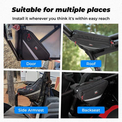 UTV Roll Bar Triangle Storage Bag - Kemimoto