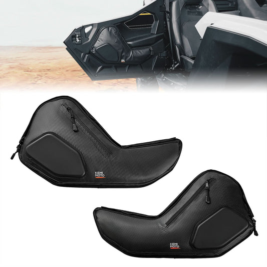 6 Q Front Door Bags with Knee Pads for 2025 Polaris RZR - Kemimoto