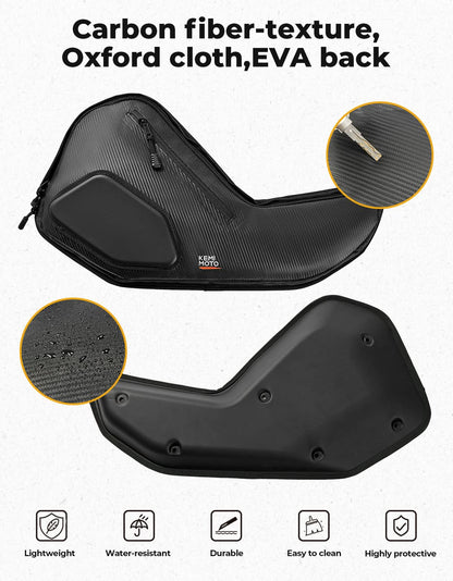 6 Q Front Door Bags with Knee Pads for 2025 Polaris RZR - Kemimoto