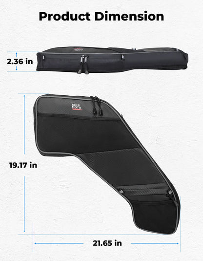 UTV Rear Door Bags with Knee Pad for Polaris General 4 1000 /XP 4 1000 2017-2025 - Kemimoto
