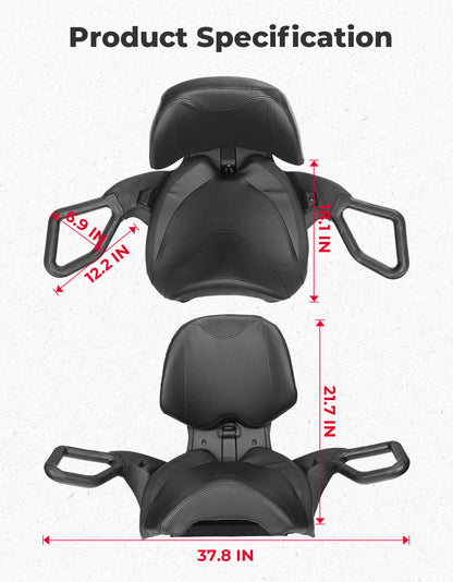 Can-Am Outlander MAX Passenger Rear Seat with Armrest (2012â€?024) - Kemimoto