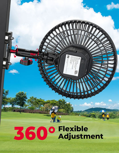 Magnetic Fan for Golf Cart, Forklift, Tractor, UTV