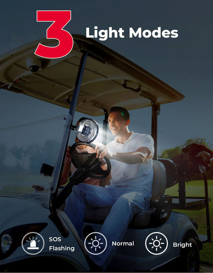 Magnetic Fan for Golf Cart, Forklift, Tractor, UTV