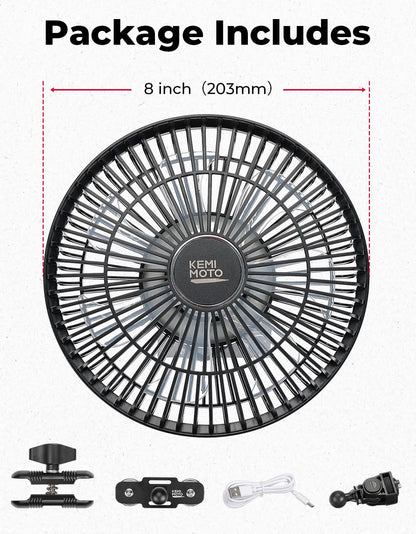 Magnetic Fan for Golf Cart, Forklift, Tractor, UTV