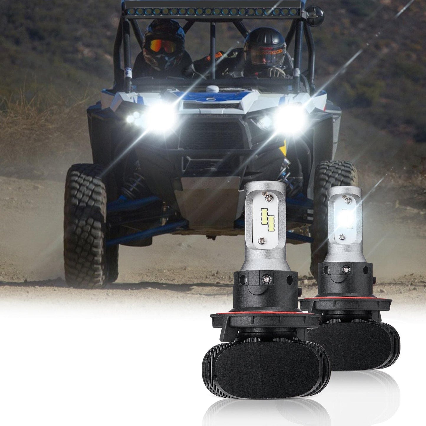 (New In!) Ranger LED Headlight Light Bulb Compatible with 2011-2019 Polaris RZR Ranger Â£Â¨Start Shipping from February) - KEMIMOTO