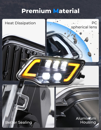 LED Headlight with Turn Signal for Pioneer 1000 700/ Talon 1000