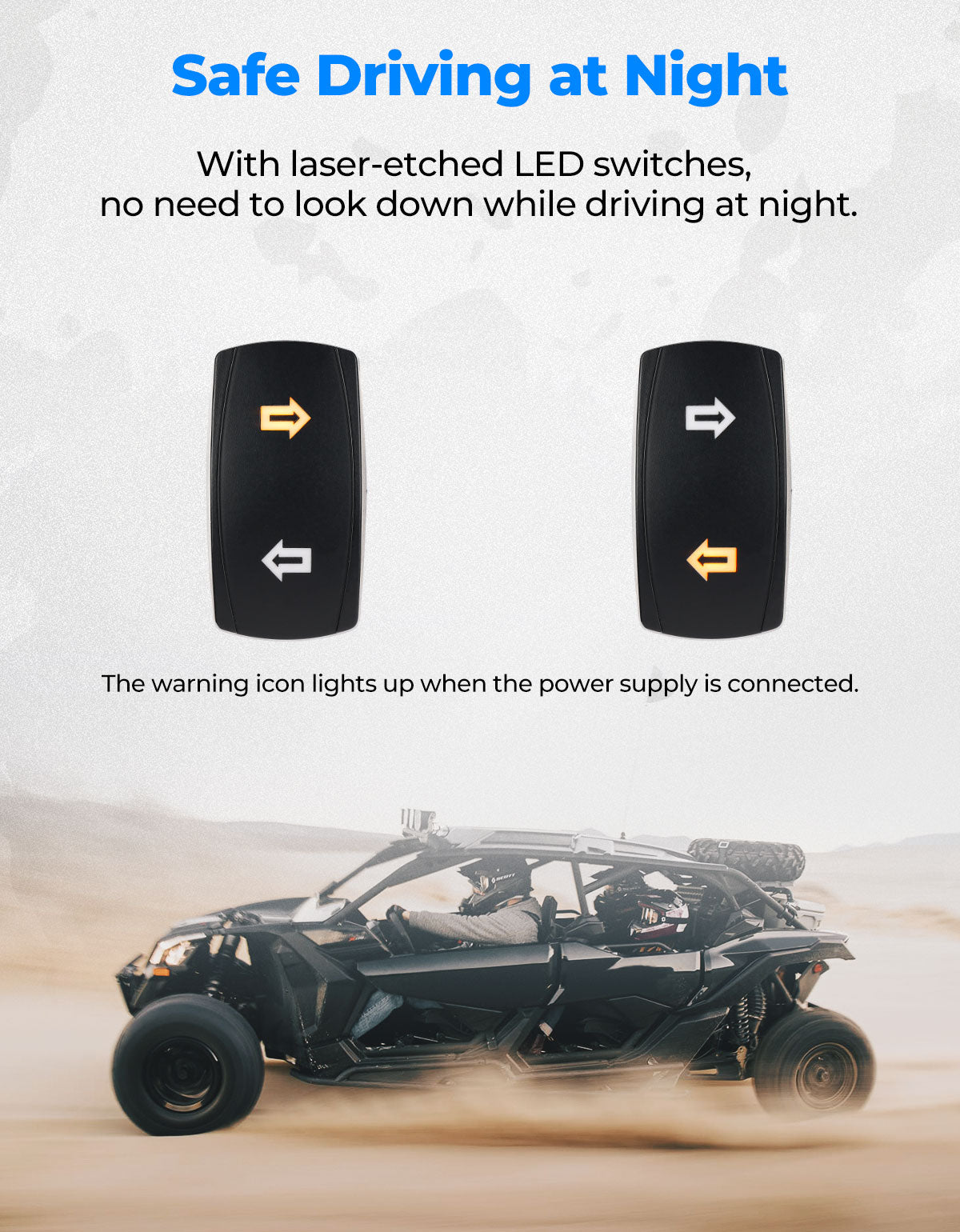 UTV Plug & Play Turn Signal Kit for Can-Am | Polaris | CFmoto | Honda - Kemimoto