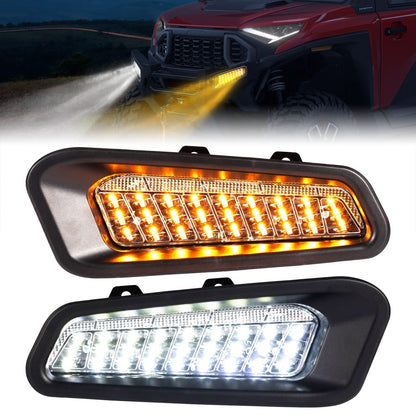 LED Front Bumper Lights for Polaris Ranger XD 1500 / CREW 2024-2025 - Kemimoto