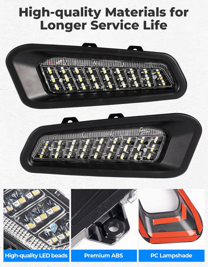 LED Front Bumper Lights for Polaris Ranger XD 1500 / CREW 2024-2025 - Kemimoto