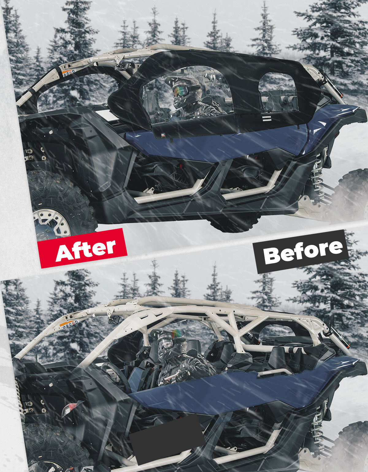 Upgraded Soft Cab Enclosure Doors for Can-Am Maverick X3 MAX