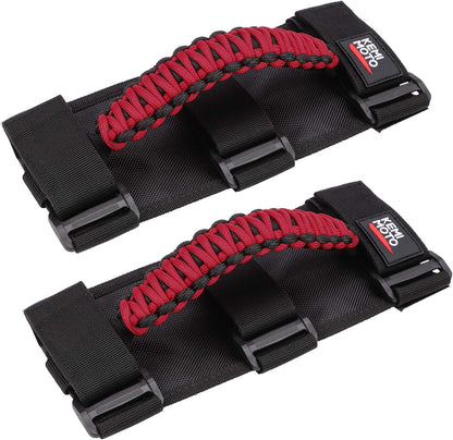 UTV Universal Heavy Duty Grips, Grab Handle Fit 1.5-2â€?Roll Bar - Kemimoto
