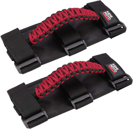UTV Universal Heavy Duty Grips, Grab Handle Fit 1.5-2â€?Roll Bar - Kemimoto