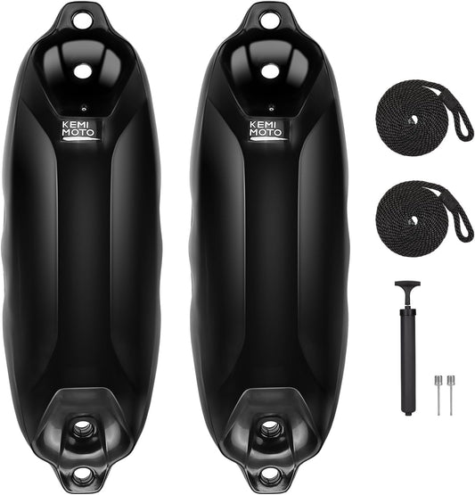 4pcs Inflatable Boat Fenders Bumpers for 15-35ft Boat - Kemimoto