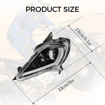 LED Headlights Set for 2006-2024 YAMAHA YFZ 450 RAPTOR 350 700 700R - Kemimoto