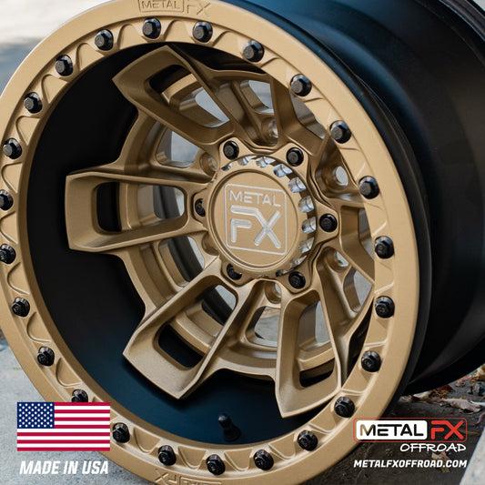 Metal FX Offroad Phoenix 6R Forged 3-Piece Beadlock UTV Wheel