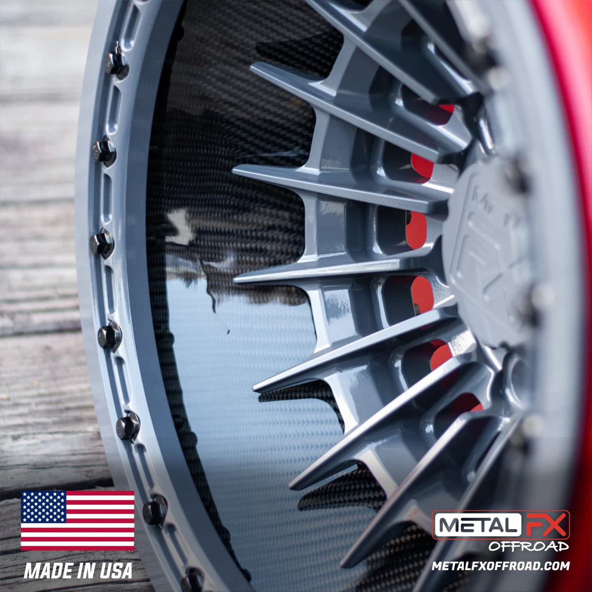 Metal FX Offroad Mobster 6R Forged 3-Piece Beadlock UTV Wheel