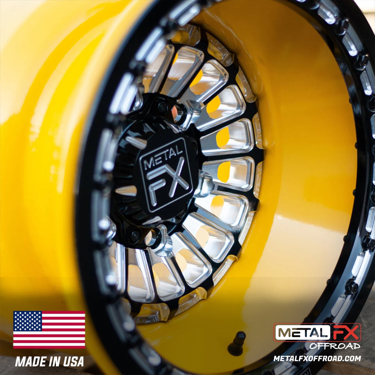 Metal FX Offroad Delta 6R Forged 3-Piece Beadlock UTV Wheel