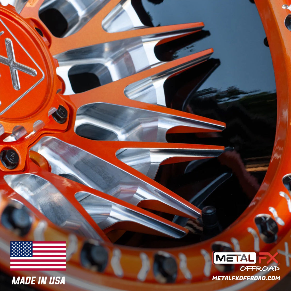 Metal FX Offroad Fang 6R Forged 3-Piece Beadlock UTV Wheel