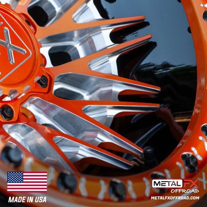 Metal FX Offroad Fang 6R Forged 3-Piece Beadlock UTV Wheel