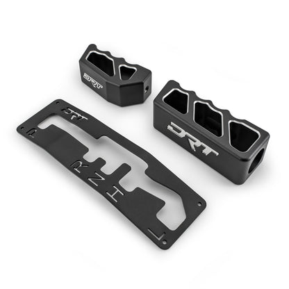Close-up of CNC-machined shift gate