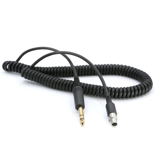 Firetruck Intercom Headset Coil Cord for 1/4  Style Jacks & FHS Headset