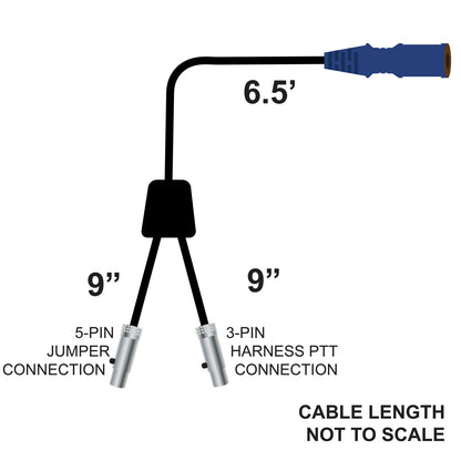 Rugged Wired Special Length Single Seat Car Harness Without Radio Jumper