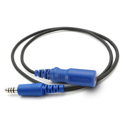 RUGGED Wired Headset or Helmet Kit Extension Cables - Straight Cord