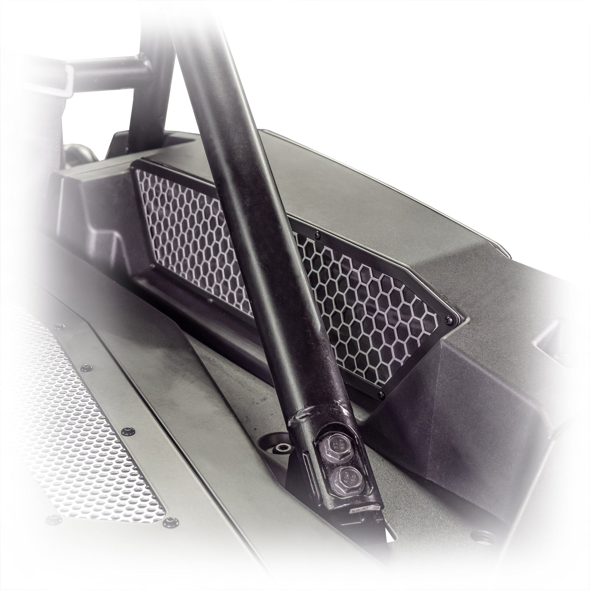 RZR XP 1000 aluminum intake vents installed on side panel