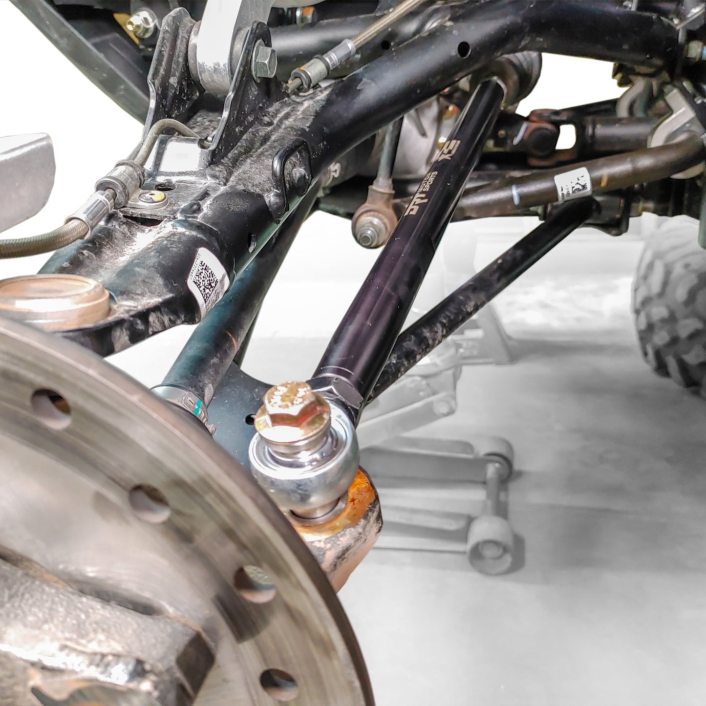 DRT Polaris RZR Turbo S/S4 HD Billet Aluminum Tie Rod Kit, (M16 Rack)