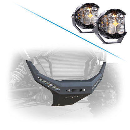RZR Pro XP 2020-2024 Front Winch Bumper with light options.