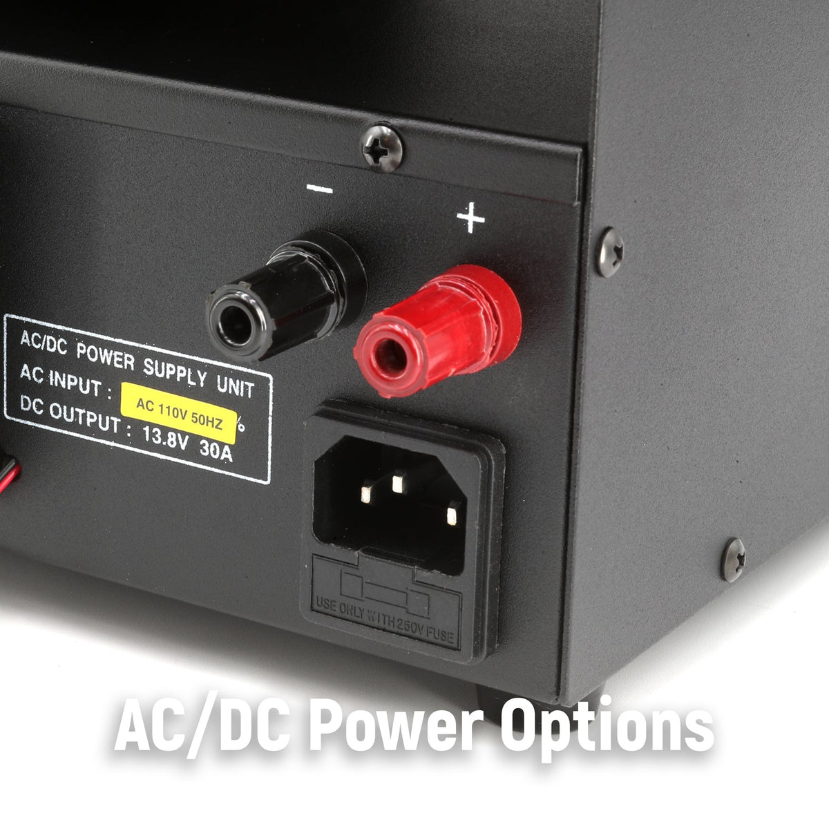 Desktop Power Supply and Cabinet for Rugged Mobile Radios