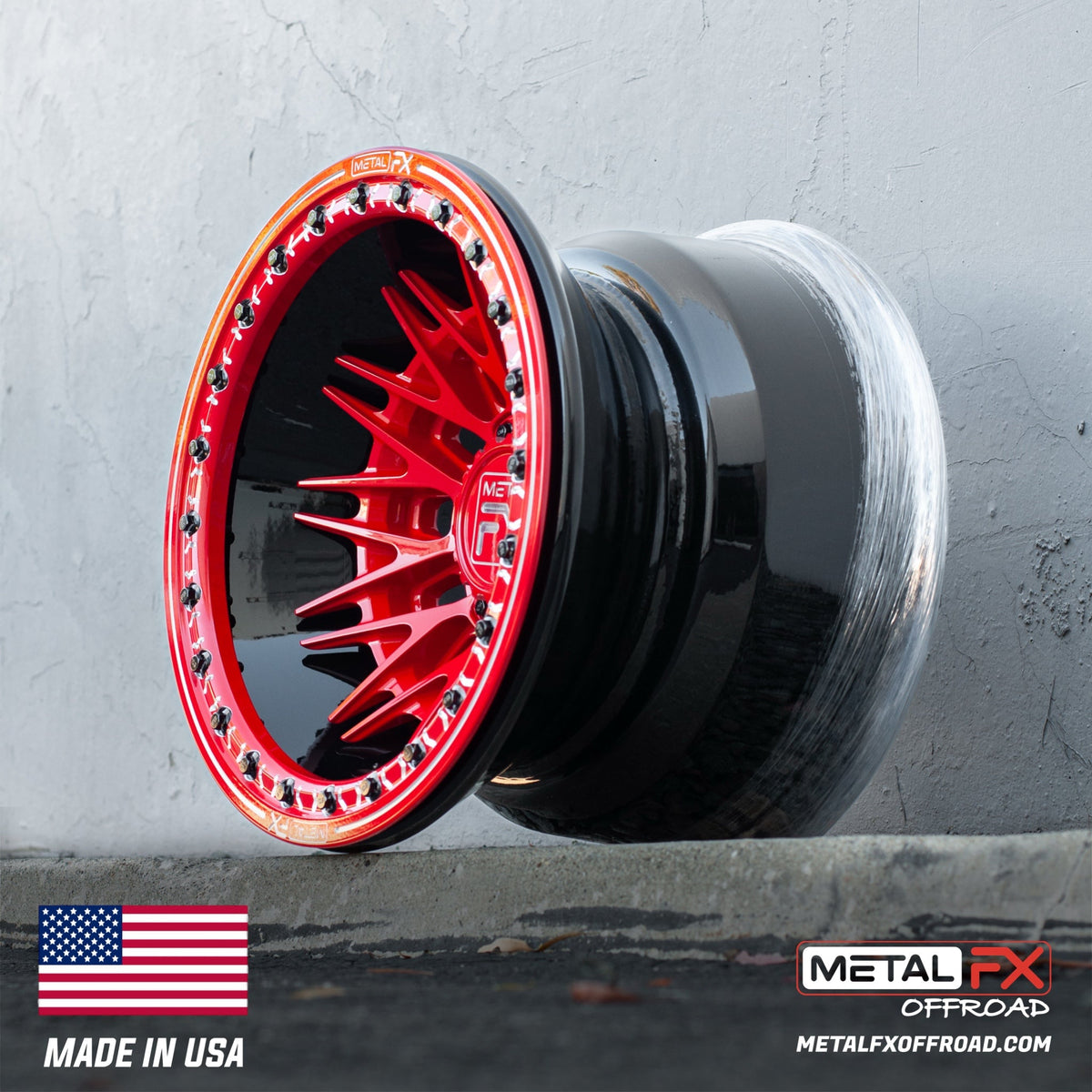 Metal FX Offroad Fang 6R Forged 3-Piece Beadlock UTV Wheel