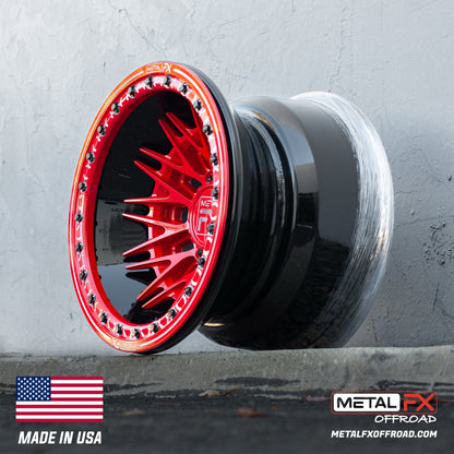 Metal FX Offroad Fang 6R Forged 3-Piece Beadlock UTV Wheel