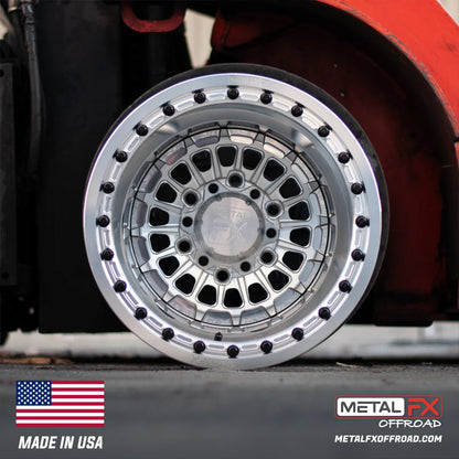Metal FX Offroad Delta 6R Forged 3-Piece Beadlock UTV Wheel