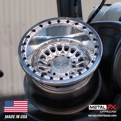 Metal FX Offroad Delta 6R Forged 3-Piece Beadlock UTV Wheel